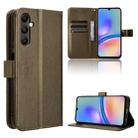 For Samsung Galaxy M14 4G / A05S 4G Diamond Texture Leather Phone Case(Brown) - 1
