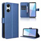 For Sony Xperia 10 VI 2024 Diamond Texture Leather Phone Case(Blue) - 1