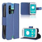 For Sharp Mamorino6 Diamond Texture Leather Phone Case(Blue) - 1