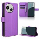 For Sharp Aquos R9 Diamond Texture Leather Phone Case(Purple) - 1