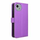 For Sharp Aquos wish4 Diamond Texture Leather Phone Case(Purple) - 3