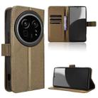 For Sharp Aquos R9 Pro Diamond Texture Leather Phone Case(Brown) - 1