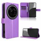 For Sharp Aquos R9 Pro Diamond Texture Leather Phone Case(Purple) - 1