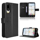 For Sharp Basio Active3 Diamond Texture Leather Phone Case(Black) - 1