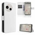 For Sharp Aquos R10 Diamond Texture Leather Phone Case(White) - 1