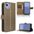 For Sharp Aquos wish5 Diamond Texture Leather Phone Case(Brown) - 1