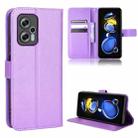 For Xiaomi Redmi Note 12T Pro 5G Diamond Texture Leather Phone Case(Purple) - 1