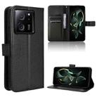 For Xiaomi 13T / 13T Pro Diamond Texture Leather Phone Case(Black) - 1