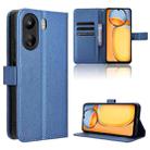 For Xiaomi Redmi 13C 4G / Poco C65 4G Diamond Texture Leather Phone Case(Blue) - 1