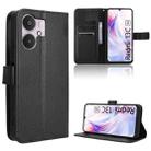 For Xiaomi Redmi 13C 5G / 13R 5G Diamond Texture Leather Phone Case(Black) - 1