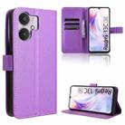 For Xiaomi Redmi 13C 5G / 13R 5G Diamond Texture Leather Phone Case(Purple) - 1