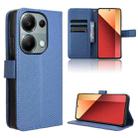 For Xiaomi Redmi Note 13 Pro 4G Global Diamond Texture Leather Phone Case(Blue) - 1