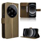 For Xiaomi 14 Ultra Diamond Texture Leather Phone Case(Brown) - 1