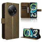 For Xiaomi Poco C61 / Redmi A3 Diamond Texture Leather Phone Case(Brown) - 1