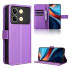 For Xiaomi Redmi Note 13R 5G Diamond Texture Leather Phone Case(Purple) - 1