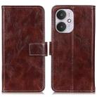 For Xiaomi Redmi 13C Retro Crazy Horse Texture Leather Phone Case(Brown) - 1