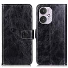 For Xiaomi Redmi 13C Retro Crazy Horse Texture Leather Phone Case(Black) - 1