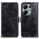 For Xiaomi Redmi Note 13 Pro 4G/Poco M6 Pro 4G Retro Crazy Horse Texture Leather Phone Case(Black) - 1