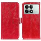For Xiaomi Poco X6 Pro 5G/Redmi K70E Retro Crazy Horse Texture Leather Phone Case(Red) - 1