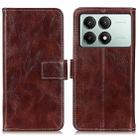 For Xiaomi Poco X6 Pro 5G/Redmi K70E Retro Crazy Horse Texture Leather Phone Case(Brown) - 1