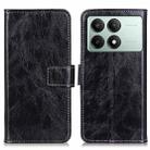 For Xiaomi Poco X6 Pro 5G/Redmi K70E Retro Crazy Horse Texture Leather Phone Case(Black) - 1