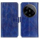 For Xiaomi 14 Ultra Retro Crazy Horse Texture Leather Phone Case(Blue) - 1