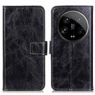 For Xiaomi 14 Ultra Retro Crazy Horse Texture Leather Phone Case(Black) - 1