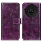 For Xiaomi Redmi A3 Retro Crazy Horse Texture Leather Phone Case(Purple) - 1