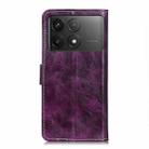 For Xiaomi Redmi K70 5G / K70 Pro 5G Retro Crazy Horse Texture Leather Phone Case(Purple) - 3