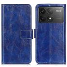 For Xiaomi Redmi K70 5G / K70 Pro 5G Retro Crazy Horse Texture Leather Phone Case(Blue) - 1