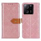 For Xiaomi 13T 5G / Redmi K60 Ultra 5G European Floral Embossed Leather Phone Case(Pink) - 1