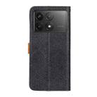 For Xiaomi Redmi K70 5G / K70 Pro 5G European Floral Embossed Leather Phone Case(Black) - 3