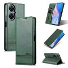 For Huawei Maimang 20 AZNS Magnetic Calf Texture Flip Leather Phone Case(Dark Green) - 1