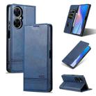 For Huawei Maimang 20 AZNS Magnetic Calf Texture Flip Leather Phone Case(Dark Blue) - 1
