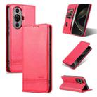 For Huawei Nova 11 AZNS Magnetic Calf Texture Flip Leather Phone Case(Red) - 1