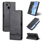 For Huawei Maimang A20 AZNS Magnetic Calf Texture Flip Leather Phone Case(Black) - 1