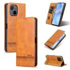 For Huawei Maimang A20 AZNS Magnetic Calf Texture Flip Leather Phone Case(Light Brown) - 1