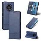 For Huawei Enjoy 60 Pro AZNS Magnetic Calf Texture Flip Leather Phone Case(Dark Blue) - 1