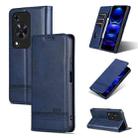 For Huawei Enjoy 70 AZNS Magnetic Calf Texture Flip Leather Phone Case(Dark Blue) - 1