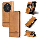 For Huawei Maimang 30 AZNS Magnetic Calf Texture Flip Leather Phone Case(Light Brown) - 1