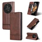 For Huawei Maimang 30 AZNS Magnetic Calf Texture Flip Leather Phone Case(Dark Brown) - 1