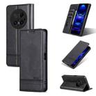 For Huawei Mate 70 Pro / 70 Pro+ AZNS Magnetic Calf Texture Flip Leather Phone Case(Black) - 1