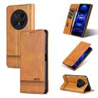 For Huawei Mate 70 Pro / 70 Pro+ AZNS Magnetic Calf Texture Flip Leather Phone Case(Light Brown) - 1