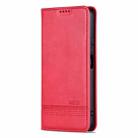 For Huawei Mate 70 AZNS Magnetic Calf Texture Flip Leather Phone Case(Red) - 2