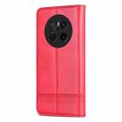 For Huawei Mate 70 AZNS Magnetic Calf Texture Flip Leather Phone Case(Red) - 3