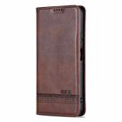 For Huawei Mate 70 AZNS Magnetic Calf Texture Flip Leather Phone Case(Dark Brown) - 2