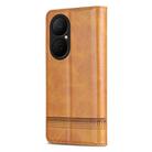 For Huawei Enjoy 80 AZNS Magnetic Calf Texture Flip Leather Phone Case(Light Brown) - 3