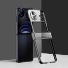 For vivo X Flip Electroplated Three-piece Set Phone Case(Black) - 1