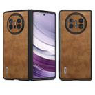 For Huawei Mate X5 ABEEL Retro Litchi Texture PU Phone Case(Brown) - 1