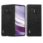 For Huawei Mate X5 ABEEL Retro Litchi Texture PU Phone Case(Black) - 1